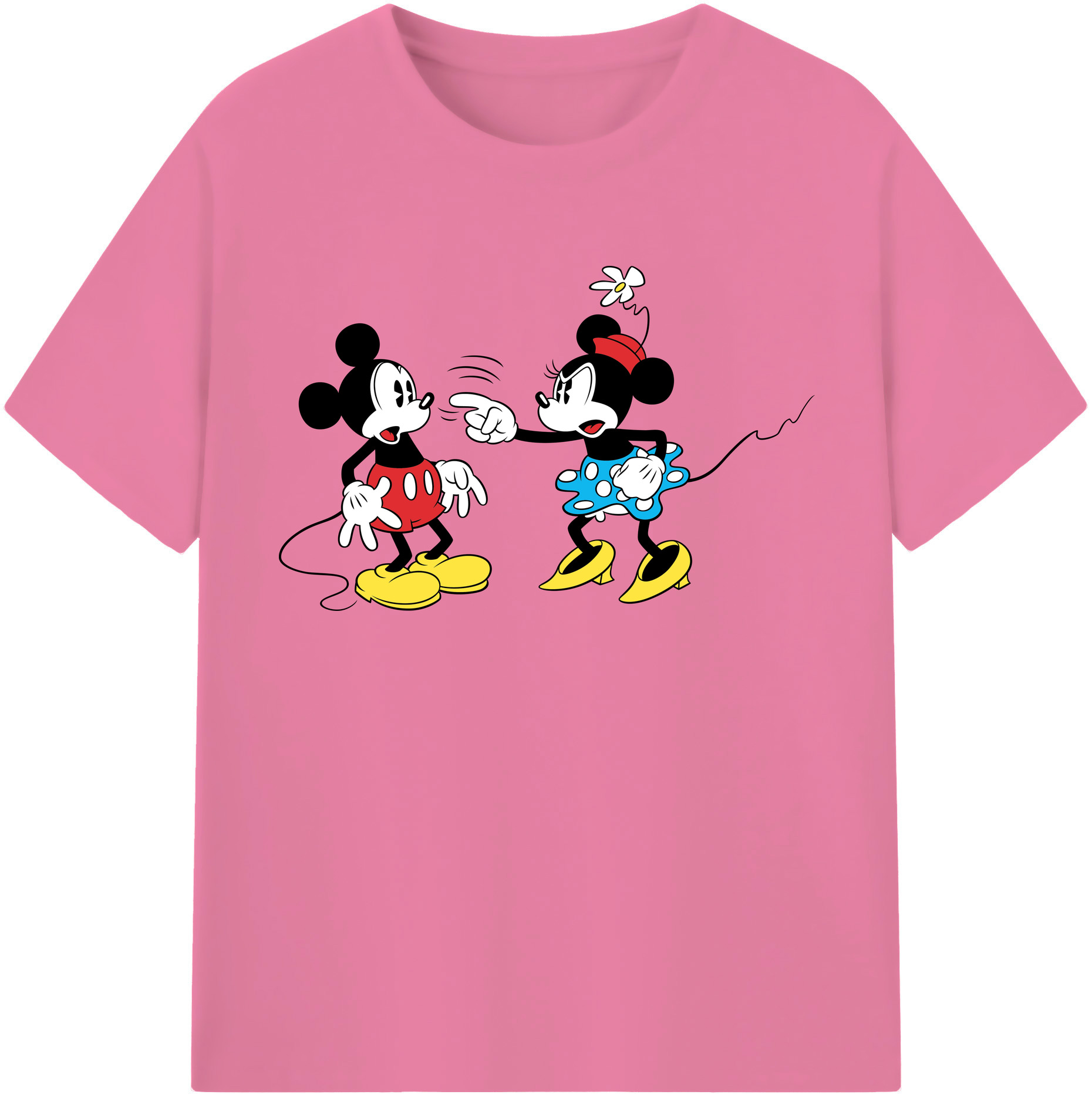 （画像用） ミッキーマウス Mickey Mouse 綿100％半袖Tシャツ（フロントプリント）